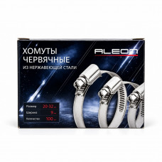 Хомут червячный 20-32мм, ширина 9мм, Ph2, 201 нерж.сталь (100/1000) ALEON CL-2032