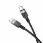 Дата-кабель универ. Type-C - Type-C 1 м, 3А/60W, черный HOCO X109