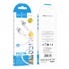 Дата-кабель универ. PD Type-C - lightning USB/Iphone 1м, белый HOCO X109