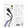 Дата-кабель универ. USB Type-C 1м, 3А, черный BOROFONE BX111