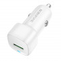 Зарядное устройство в прикуриватель 1USB 3.0, белый BOROFONE BZ34