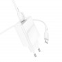 Зарядное устройство сетевое 1PD Type-C(20W)+кабель Type-C Type-C, белый BOROFONE BA21A Pro