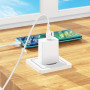 Зарядное устройство сетевое 1PD Type-C(20W)+кабель Type-C Type-C, белый BOROFONE BA21A Pro