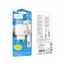 Зарядное устройство сетевое PD 1Type-C(30W)+1USB3.0 Quick Charger+кабель Type-C Type-C, белый HOCO CS55A