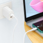 Дата-кабель универ. USB Type-C 1м, 27W, белый HOCO X93