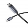Дата-кабель универ. Type-C - Type-C 1 м, 3А/60W, дисплей, черный HOCO X112