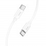 Дата-кабель универ. Type-C - Type-C 1 м, 3А/60W, белый HOCO X87