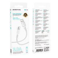 Дата-кабель универ. USB Type-C 1м, 3А, белый BOROFONE BX116