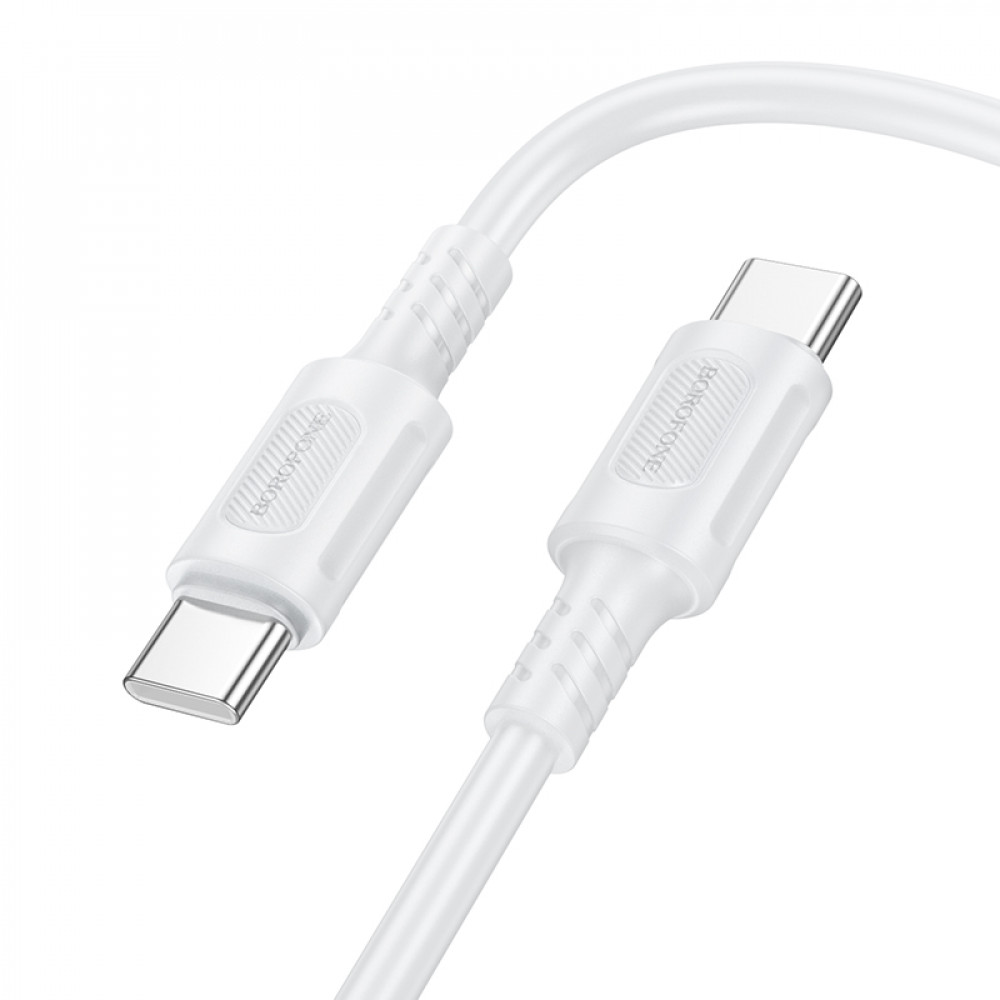 Дата-кабель универ. Type-C - Type-C 1м, 60W, белый BOROFONE BX111