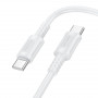 Дата-кабель универ. Type-C - Type-C 1м, 60W, белый BOROFONE BX111