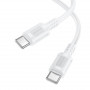 Дата-кабель универ. Type-C - Type-C 1м, 60W, белый BOROFONE BX111