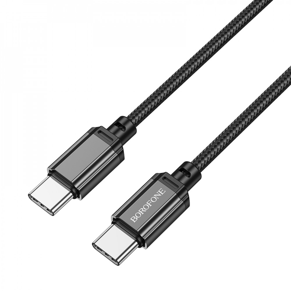 Дата-кабель универ. Type-C - Type-C 1м, 60W, нейлоновая оплетка, черный BOROFONE BX87
