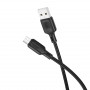 Дата-кабель универ. micro USB /Android/ 1м, 2.4A, черный BOROFONE BX113
