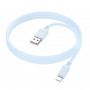 Дата-кабель универ. lightning USB / Iphone 1м, 2,4А, голубой BOROFONE BX115