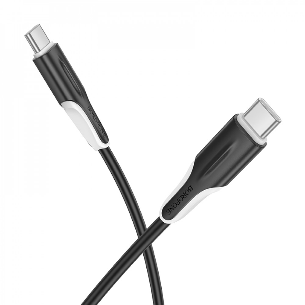 Дата-кабель универ. Type-C - Type-C 1м, 3А, черный BOROFONE BX119