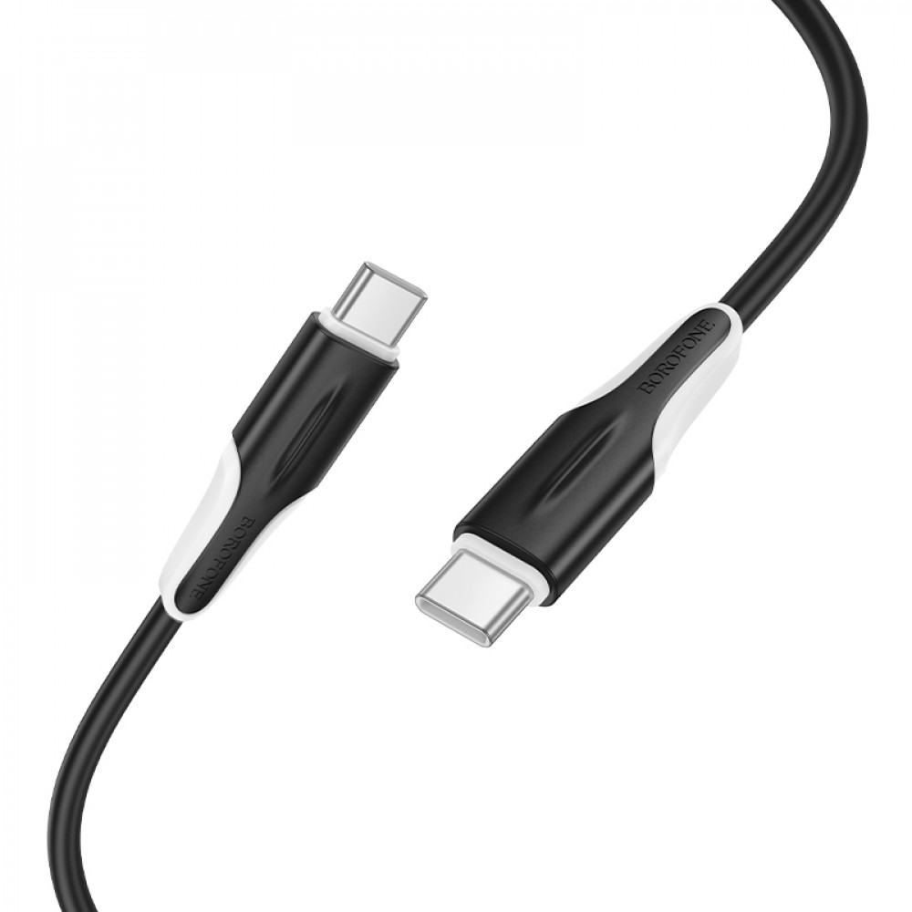 Дата-кабель универ. Type-C - Type-C 1м, 3А, черный BOROFONE BX119