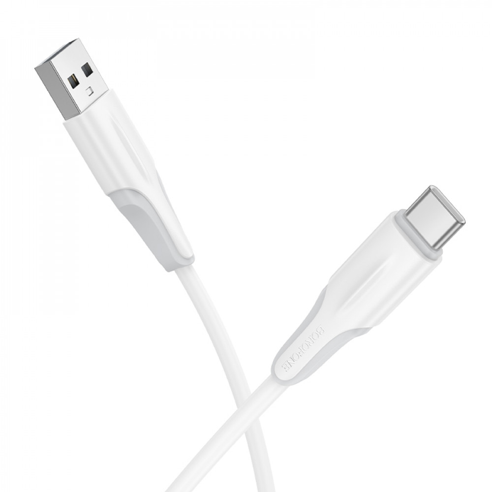 Дата-кабель универ. USB Type-C 1м, 3А, белый BOROFONE BX119