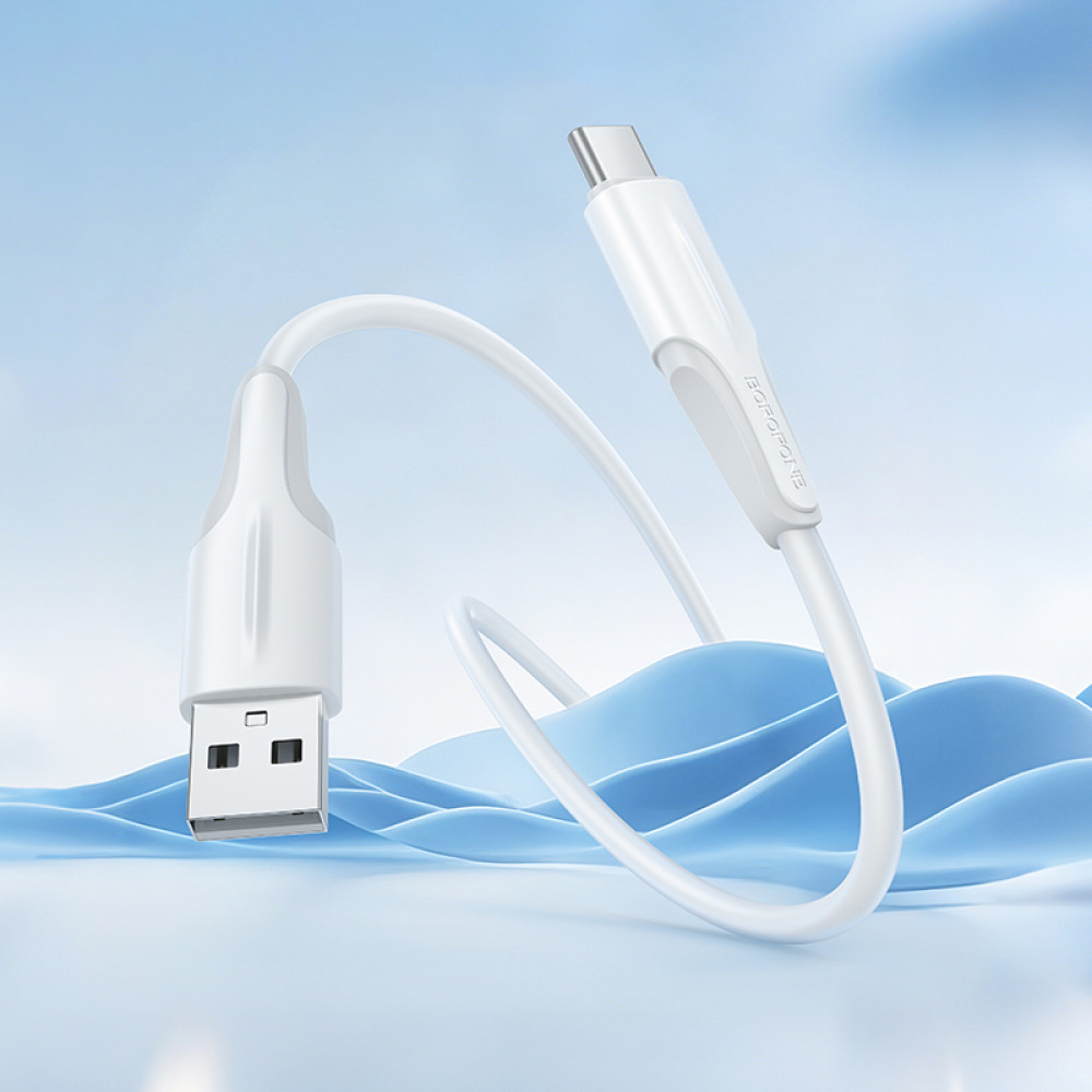 Дата-кабель универ. USB Type-C 1м, 3А, белый BOROFONE BX119