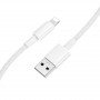 Дата-кабель универ. lightning USB / Iphone 1м, 2,4А, нейлоновая оплетка, белый BOROFONE BX117