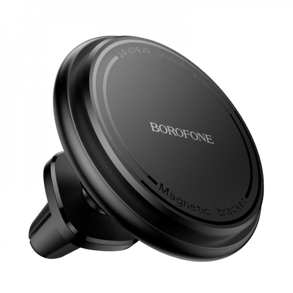 Держатель телефона на дефлектор, магнитный, черный BOROFONE BH135