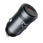 Зарядное устройство в прикуриватель 1 PD Type-C Quick Charger(30W), металлик HOCO Z62A