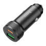 Зарядное устройство в прикуриватель 1USB3.0 Quick Charger+1PD Type-C(20W), черный HOCO Z49B