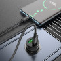 Зарядное устройство в прикуриватель 1USB3.0 Quick Charger+1PD Type-C(20W), черный HOCO Z49B