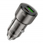 Зарядное устройство в прикуриватель 1USB3.0 Quick Charger+1PD Type-C(20W), прозрачный черный HOCO Z52