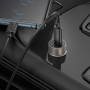 Зарядное устройство в прикуриватель 1 PD Type-C Quick Charger(30W) + кабель Type-C, металлик HOCO Z57