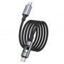 Дата-кабель универ. Type-C - Type-C 1.2 м, 3А/60W, нейлоновая оплетка, черный HOCO U144