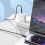 Дата-кабель универ. PD Type-C - lightning USB/Iphone 1.2м, нейлоновая оплетка, черный HOCO U121