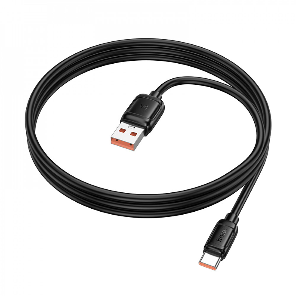 Дата-кабель универ. USB Type-C 1м, 100W, TurboCharge, черный HOCO X115