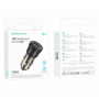 Зарядное устройство в прикуриватель 1USB 3.0 Quick Charger, прозрачный черный BOROFONE BZ23