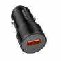 Зарядное устройство в прикуриватель 1USB 3.0 Quick Charger, черный BOROFONE BZ19A