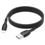 Дата-кабель универ. lightning USB / Iphone 1м, 2,4А, черный BOROFONE BX86