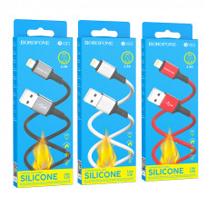 Дата-кабель универ. lightning USB / Iphone 1м, 2,4А, белый BOROFONE BX83