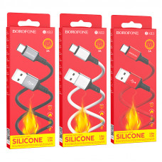 Дата-кабель универ. USB Type-C 1м, 3А, черный BOROFONE BX83