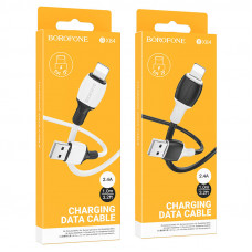 Дата-кабель универ. lightning USB / Iphone 1м, 2,4А, черный BOROFONE BX84