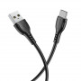 Дата-кабель универ. USB Type-C 1м, 3А, черный BOROFONE BX51
