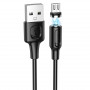 Кабель магнитный для зарядки мобильных устройств micro USB /Android/ 1м, 2.4А, не поддерживает передачу данных, черный BOROFONE BX41