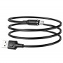 Кабель магнитный для зарядки мобильных устройств micro USB /Android/ 1м, 2.4А, не поддерживает передачу данных, черный BOROFONE BX41