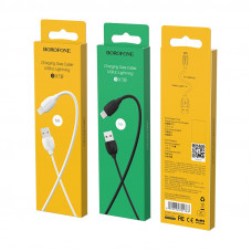 Дата-кабель универ. lightning USB / Iphone 1м, 2,4А, черный BOROFONE BX19