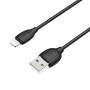 Дата-кабель универ. lightning USB / Iphone 1м, 2,4А, черный BOROFONE BX19