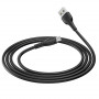 Дата-кабель универ. micro USB /Android/ 1м, 2,4А, черный BOROFONE BX19