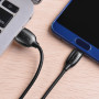 Дата-кабель универ. USB Type-C 1м, 3А, черный BOROFONE BX19