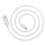 Дата-кабель универ. micro USB /Android/ 1м, 2.4A, белый BOROFONE BX14