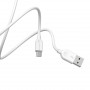Дата-кабель универ. micro USB /Android/ 3м, 2.4A, белый BOROFONE BX14
