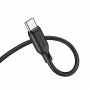 Аудиокабель AUX - адаптер Type-C для подключения к магнитоле с разъемом 3.5 Jack, 1м, черный BOROFONE BL18