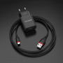 Зарядное устройство сетевое 1USB 2.1A+кабель Type-C(BX17), черный BOROFONE BA20A