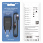 Зарядное устройство сетевое 1USB 2.1A+кабель Type-C(BX17), черный BOROFONE BA20A